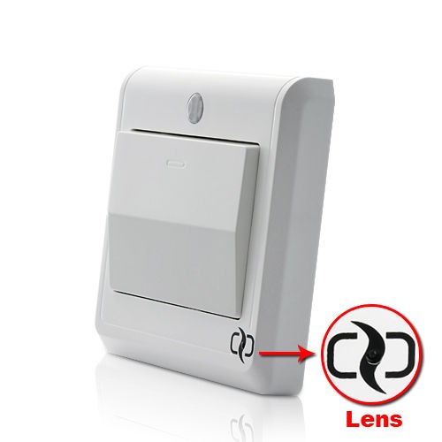 HD Spy Camera Light Switch with GSM Remote Control w/ Motion Detection 