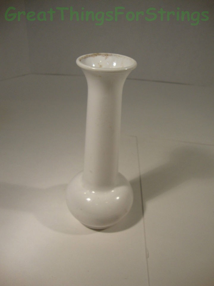 Small Plastic White Bud Vase High Quality Flowers Kitchen Table Office 
