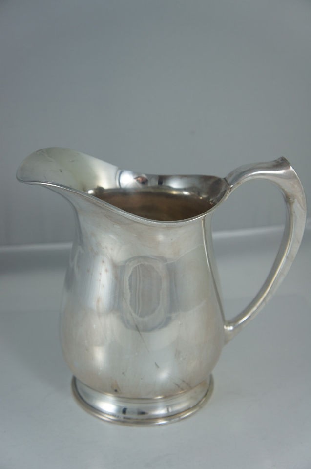 VINTAGE SILVER PLATE WATER/WINE PITCHER BARBOUR CO.