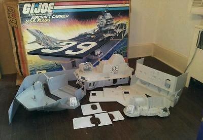 VINTAGE** 1985 G.I. JOE U.S.S. FLAGG Aircraft Carrier 100% COMPLETE 