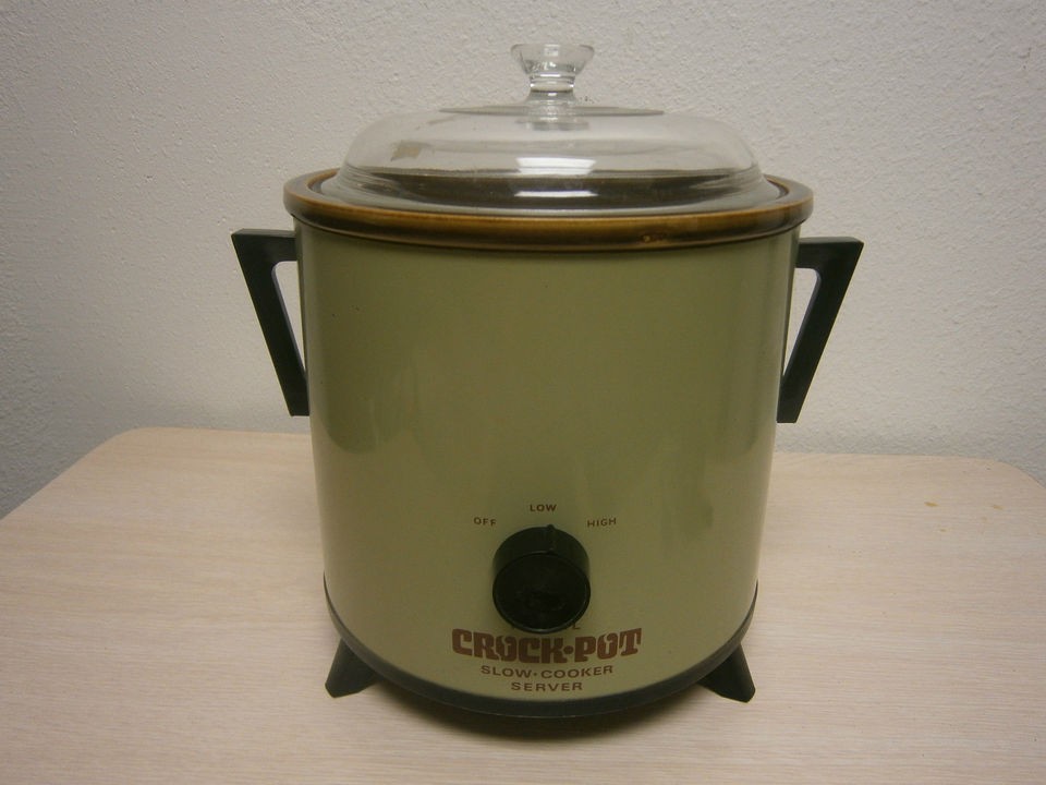 Vintage Rival 4 Qt Crock-Pot Slow Cooker Model 3154 Botanical. MADE IN USA