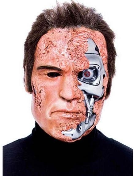   TERMINATOR 2 JUDGEMENT DAY Halloween Costume Mask CYBORG Don Post NWT