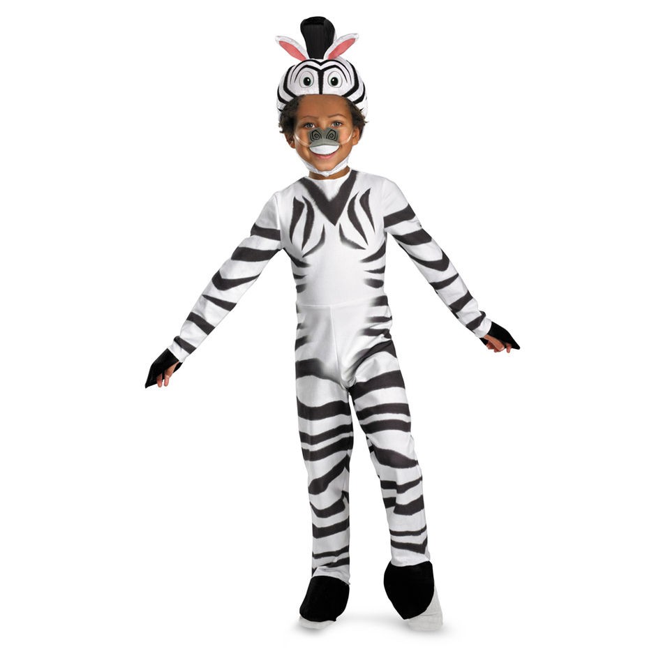 Unisex Child Dreamworks Madagascar Deluxe Marty The Zebra Zoo Animal 