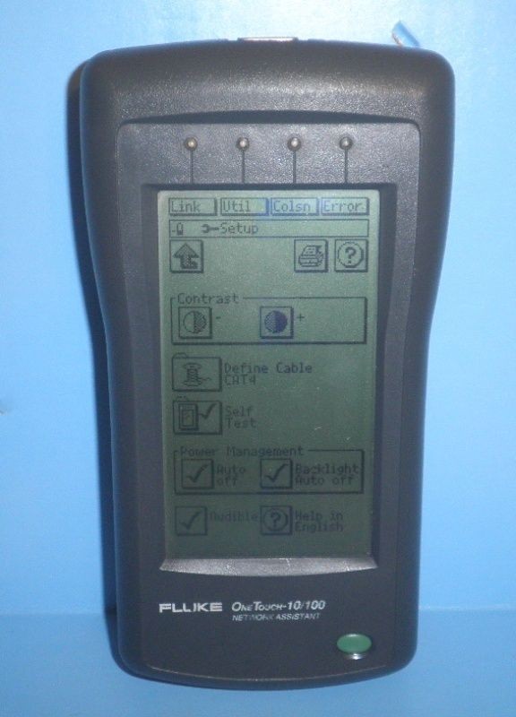 FLUKE NETWORKING ONE TOUCH 10/100 NETWORK ASSISTANT ANALYZER