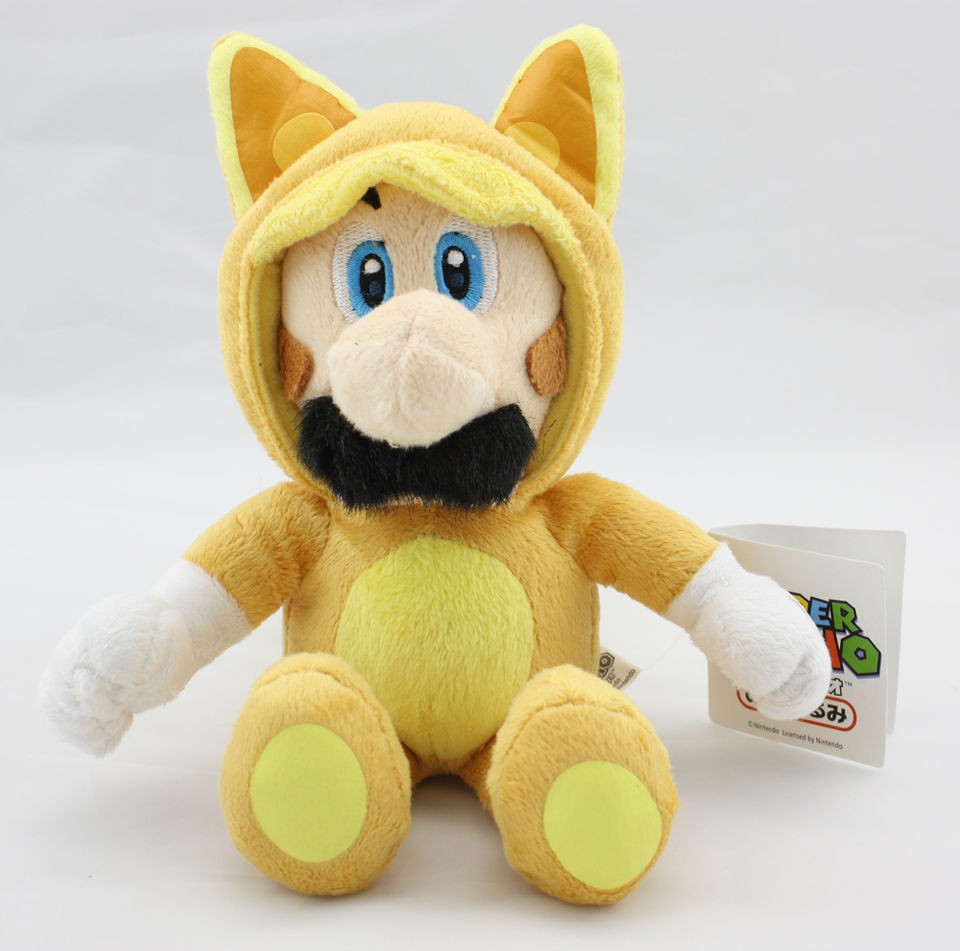 Super Mario Bros Figure 7 Kitsune Fox Luigi Stuffed Animal Plush Doll 