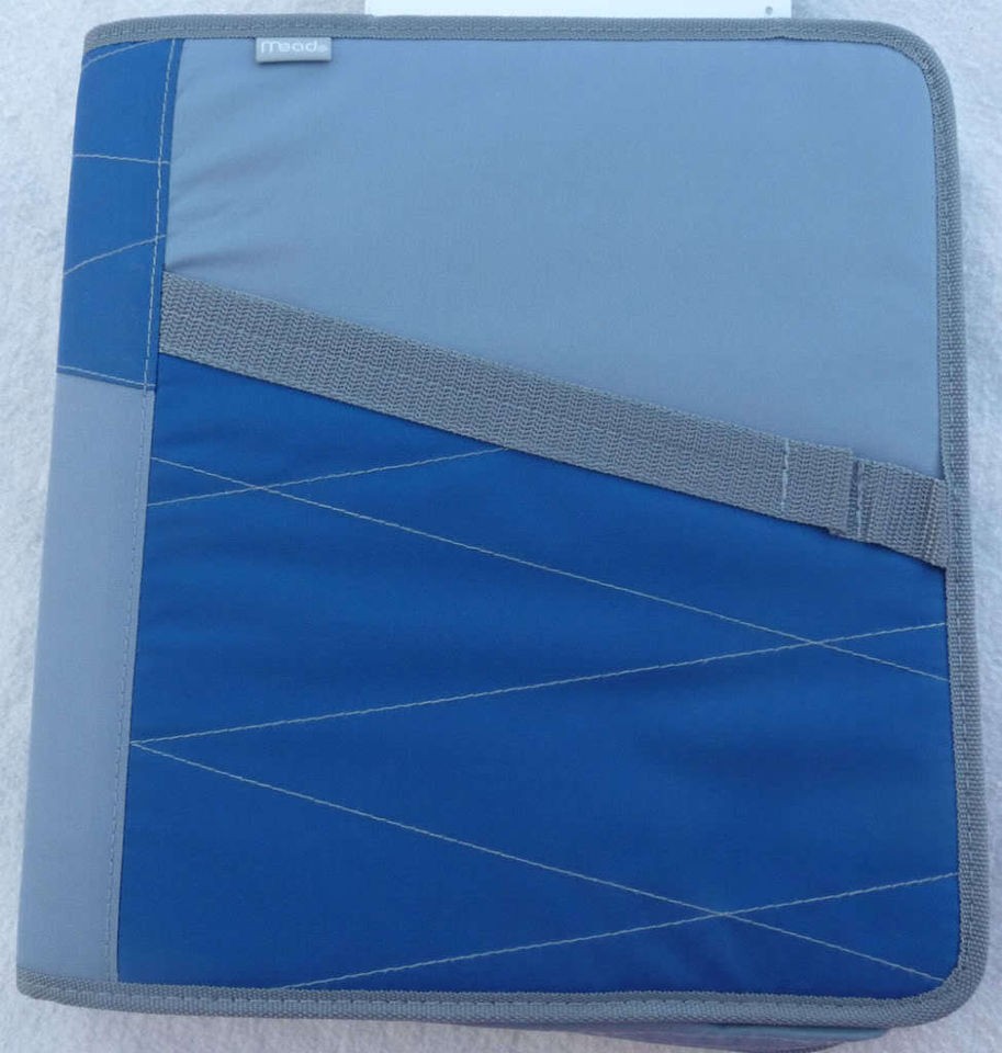 NEW Mead Zipper 1.5 Binder with 5 Pocket Interior Expanding File 