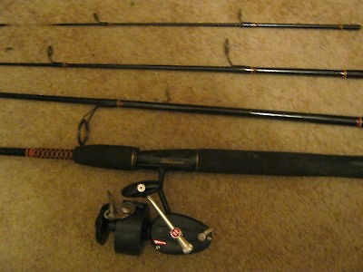 Garcia Mitchell 410 reel + 6 ft 4 piece trail rod Ugly Stick  