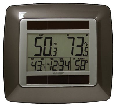 La Crosse Solar Powered Temperature Station & Wireless Sensor with 