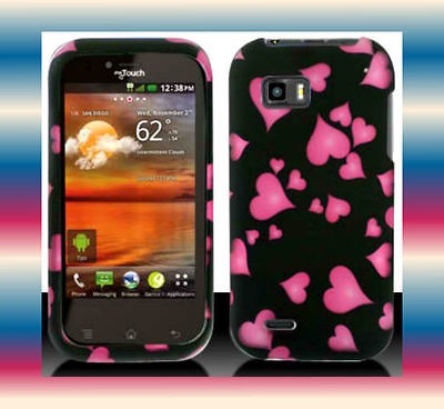 Rain.Hrts T Mobile LG myTouch Q C800 LGC800VL Phone Cover Hard Shell 