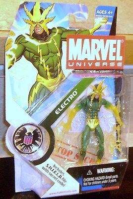 Marvel Universe 2009 VARIANT ELECTRO FIGURE 25 Translucent 3 3/4 Inch 