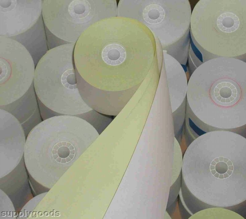 50 (3 2 PLY PAPER ROLLS)NCR REGISTER TAPE CREDIT CARD