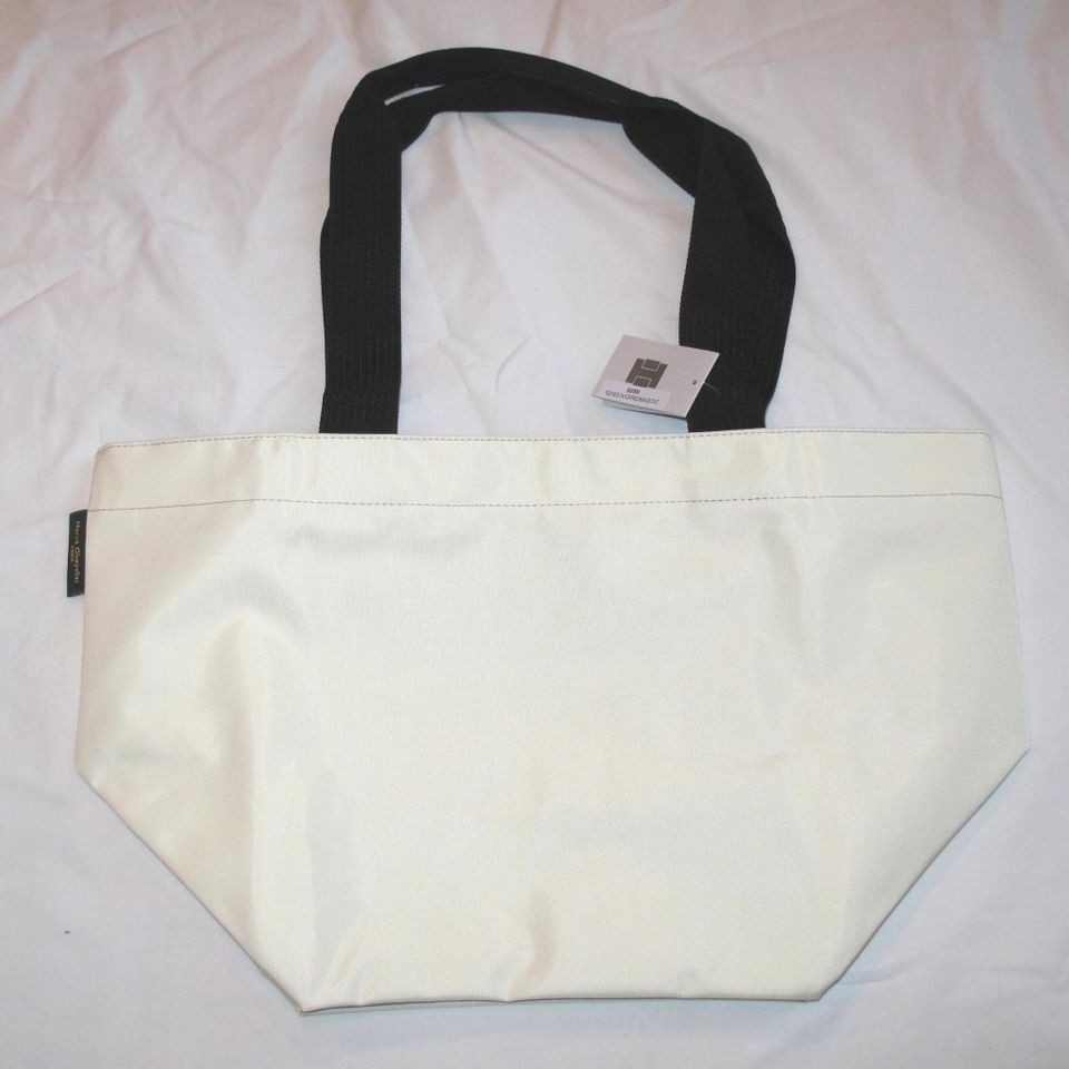 NWT HERVE CHAPELIER IVORY & SABLE TAN NYLON TOTE BAG 925N