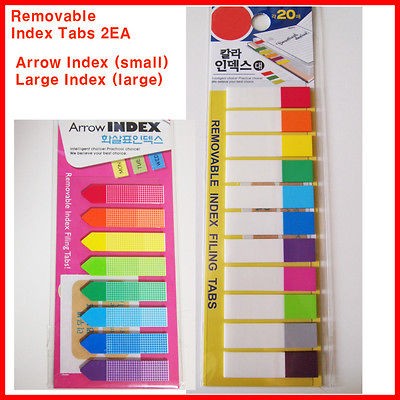 NWT post it Arrow Removable Index Tabs/Large Index Flags x2EA(I5)