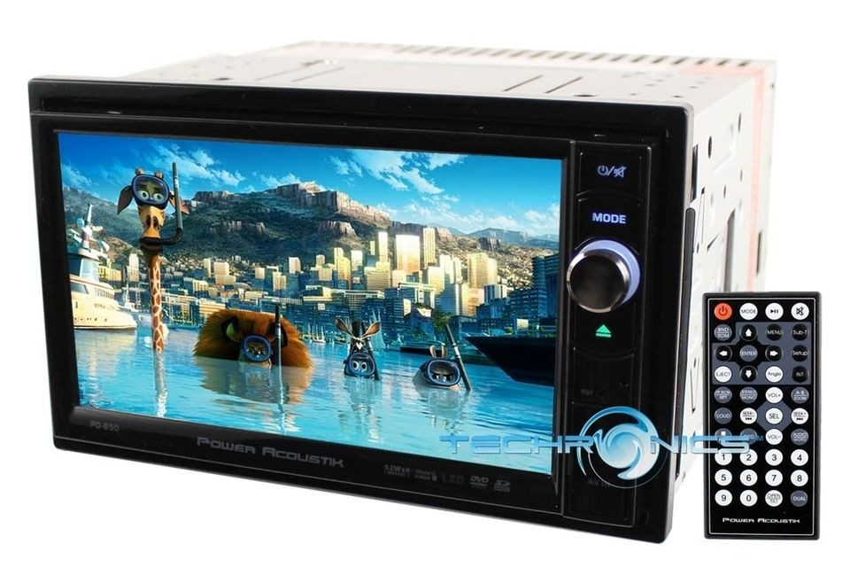 POWER ACOUSTIK PD 650 +2YR WRNTY NEW RADIO CAR STEREO 6.5 DVD  