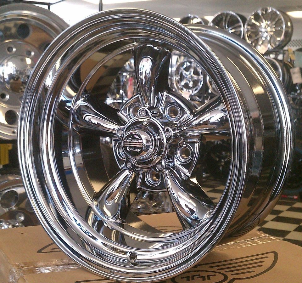 American Racing Torque Thrust Ii Wheels Torq 17x8 Chrome Pvd Chevy On