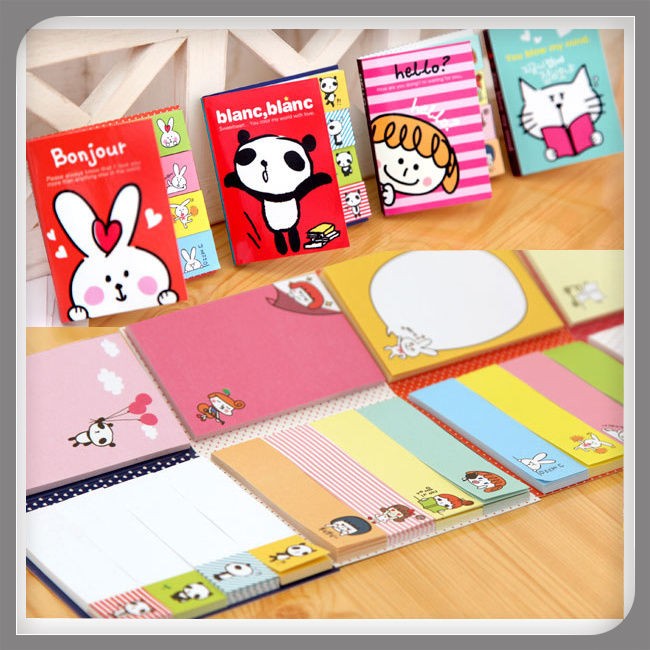 KAWAII Funny Sticker Post It Bookmark Point It Marker Memo Flags 