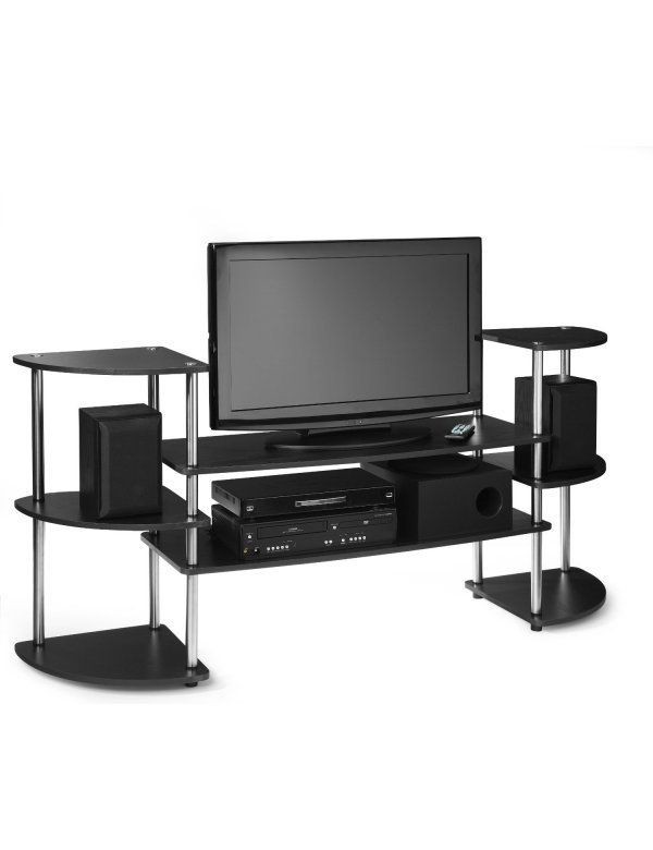 Convenience Concepts Designs2Go Multi Level TV Stand   Black