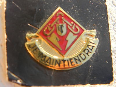 US Army 169th Maintenance BN DI DUI unit insignia hat crest pin G 23