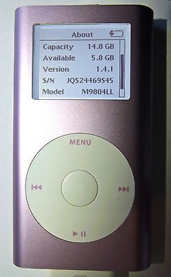 Upgraded & Refubished Apple iPod mini 2nd Gen. Pink (16 GB)