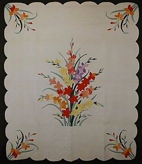 Gladiola Applique Quilt Kit Pattern