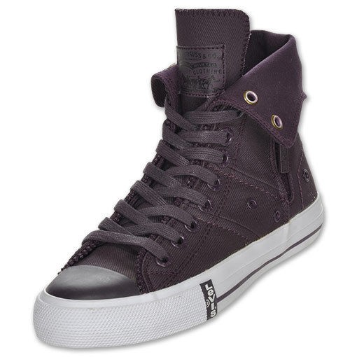 Levis Zip Ex Hi CT Twill Eggplant Shoes SZ 6 10 NIB