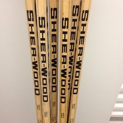 Sherwood NHL 6 pack NEW 5030 WOOD VINTAGE STICKS LEFT PTN. 22