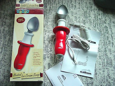 HEATED ICE CREAM SCOOP by Salton Diner NEW IN BOX