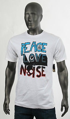 SKULLCANDY   PEACE LOVE NOISE TSHIRT   MENS   WHITE   M   MUSIC LOGO 