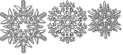 Impression Obsession Snowflakes steel craft die cbug memory box 