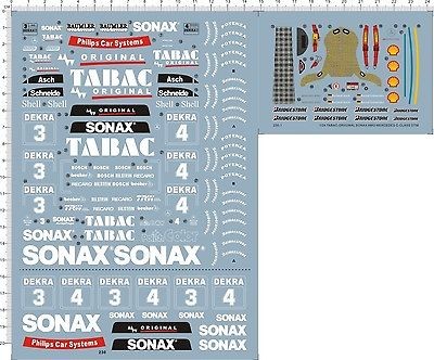 24 decal TABAC ORIGINAL SONAX AMG MERCEDES C CLASS DTM 230