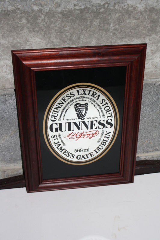   St James Gate Dublin Extra Stout Framed Irish Pub Mirror Ireland