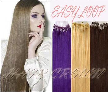 hot lg loop micro ring tips remy human hair extensions