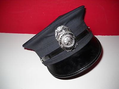 VINTAGE COMMUNITY FIRE CO. BELL CROWN UNIFORM HAT