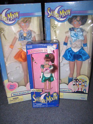 LOT OF 3 SAILOR MOON DOLLS NEW IN BOX BANDAI & IRWIN TOYS