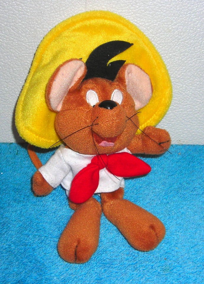 WARNER BROTHERS STUDIO STORE SPEEDY GONZALES 8 PLUSH BEAN BAG TOY