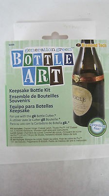 BOTTLE ART KIT KEEPSAKE BOTTLE TO GO WITH G 2 BOTTLE CUTTER NEW