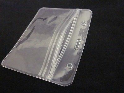 100 50 25 10 Vertical/Horiz​ontal Clear Plastic Card ID Badge Holder 