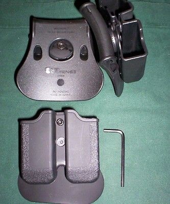 DUAL MAGAZINE SWIVEL POUCH RUGER SR9 SR9C SR40 SR40C 9mm/ .40 S&W