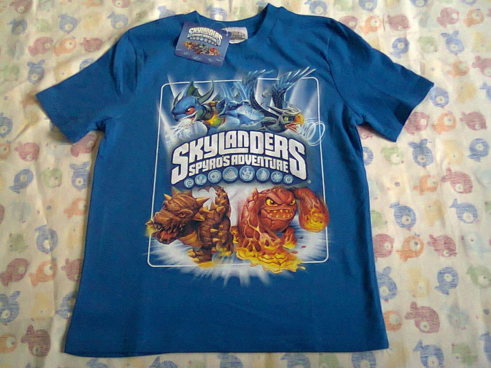 NWT Skylanders Shirt SIZE 6x Bash Zap NEW Spyros Shirt Great for 