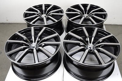 18 5x114.3 BlacK Rims Altima Accord Camry Sebring TL Mazda 3 6 RSX 5 