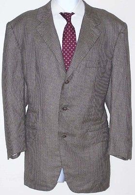 RALPH LAUREN PURPLE LABEL CASHMERE BRITISH CUT HOUNDSTOOTH SPORT COAT 