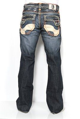   Laguna Beach Jeans Monarch Bay Orange Stitch Distressed Bootcut 40