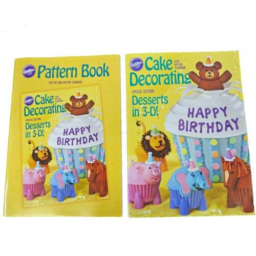 2009 Wilton Cake Decorating Yearbook & Pattern Book Set
