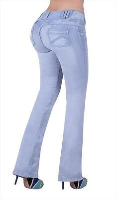   , BUTT LIFT COLOMBIAN BOOTCUT LIGHT BLUE CL SIZE 11 BY VEROX