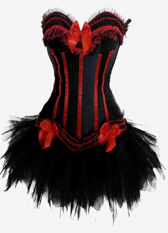   Corset Dress Top Basques TUTU Sets Costumes Lingerie 8068+7008