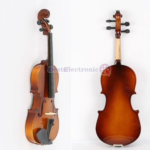 Natural Acoustic Violin + Case + Bow + Rosin 3/4 Size