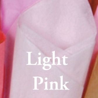 LIGHT PINK TISSUE Paper Large 20 x 30 Top Quality Satin Wrap Brand 