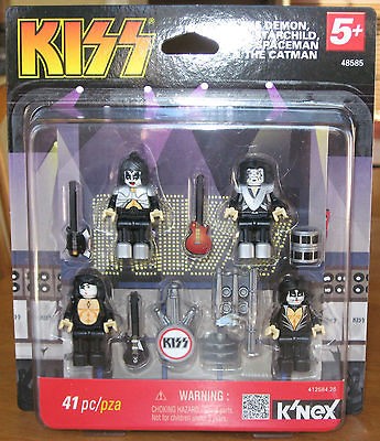 NEW Knex KISS Lego People Figure Set Demon Starchild Spaceman Catman