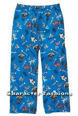 NINJAGO Size 10 12 14 16 Lounge Pants Pajamas pjs COLE ZANE JAY KAI 