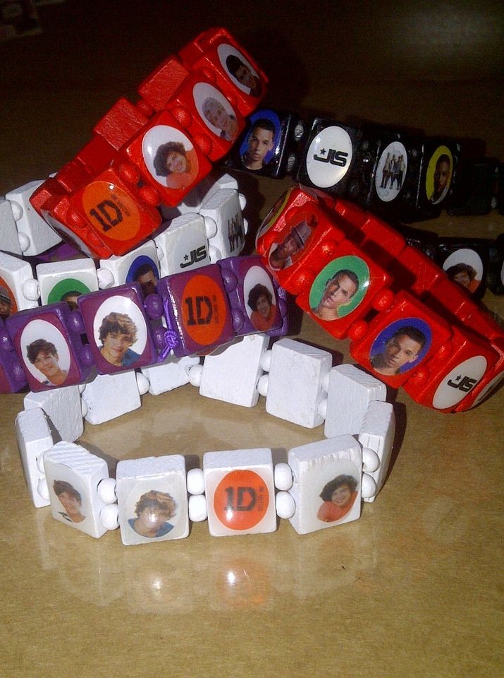 One direction / JLS Wooden stretch bracelets